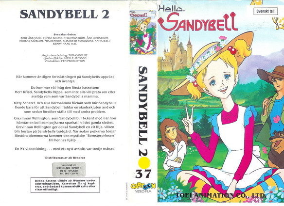 037 SANDYBELL del 2 (VHS) nerklippt omslag